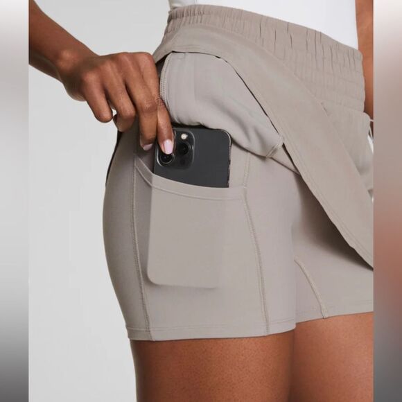 NWT Spanx On the Move Skort Stone Gray XL - Picture 5 of 7